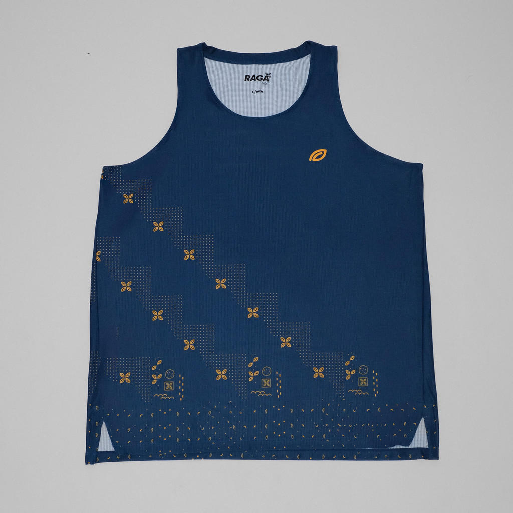 Raga Enom from Batik Enom - Men's Sleeveless Jersey | Singlet Batik Pria Lengan Pendek Premium