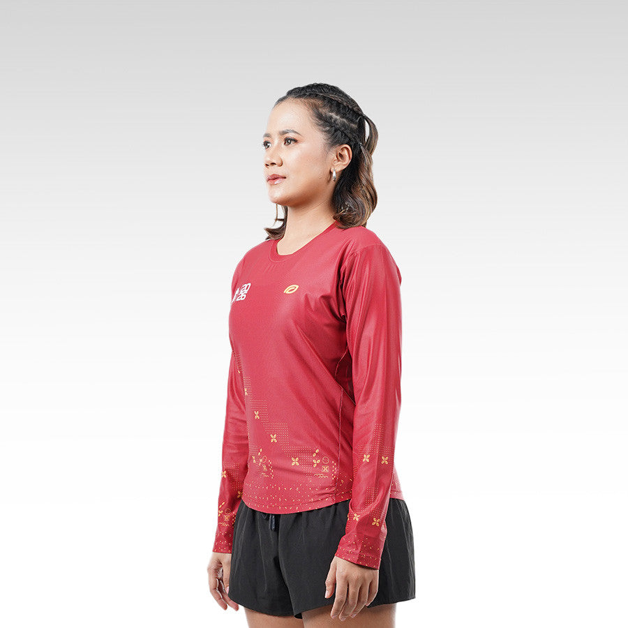 MJM x Raga Enom from Batik Enom - Raga Enom Kinanti Jersey Lengan Pendek Wanita Premium Sport Casual Nyaman dan Adem | Raga Enom Women's Sleeveless Polo Shirt Wanita Casual Premium