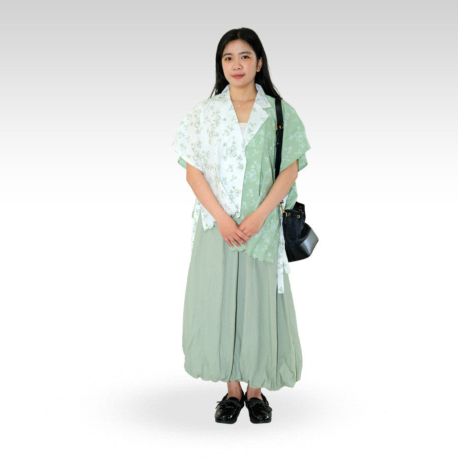 Araya | Rok Balon Panjang Full Furing – Batik ENOM