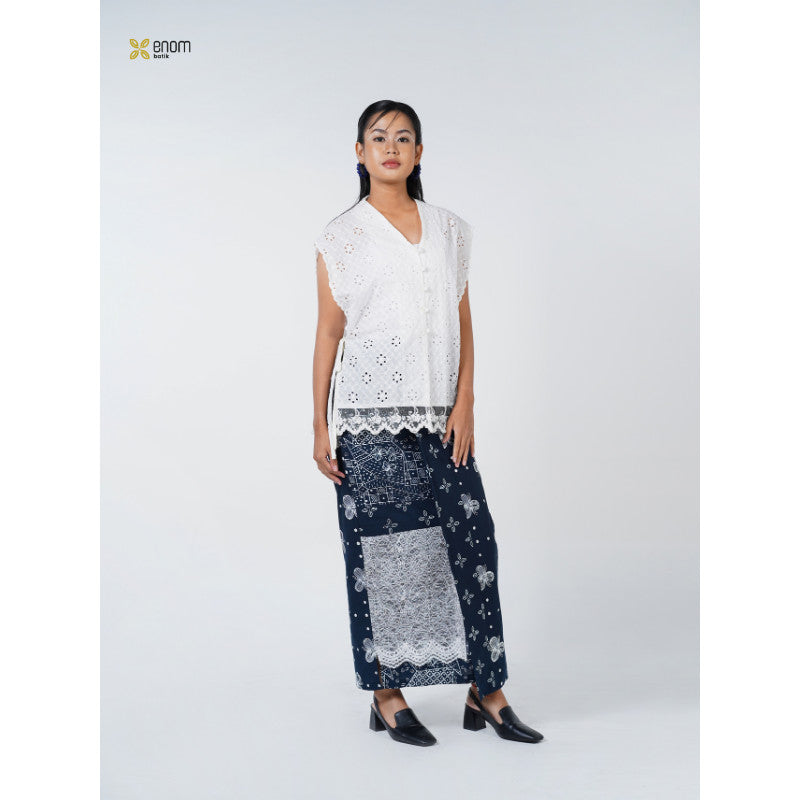 Batik ENOM - Blouse GAUNG SERAYA / Rhea - Blouse Batik Cap Premium Baju Hari Raya Outer Atasan
