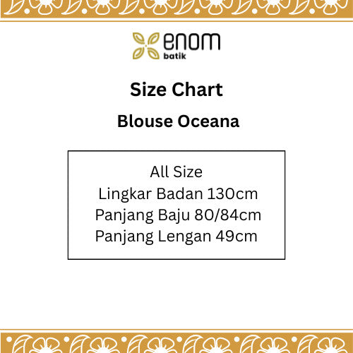 Oceana | Blus Batik Wanita Lengan Panjang | Rona Bumi