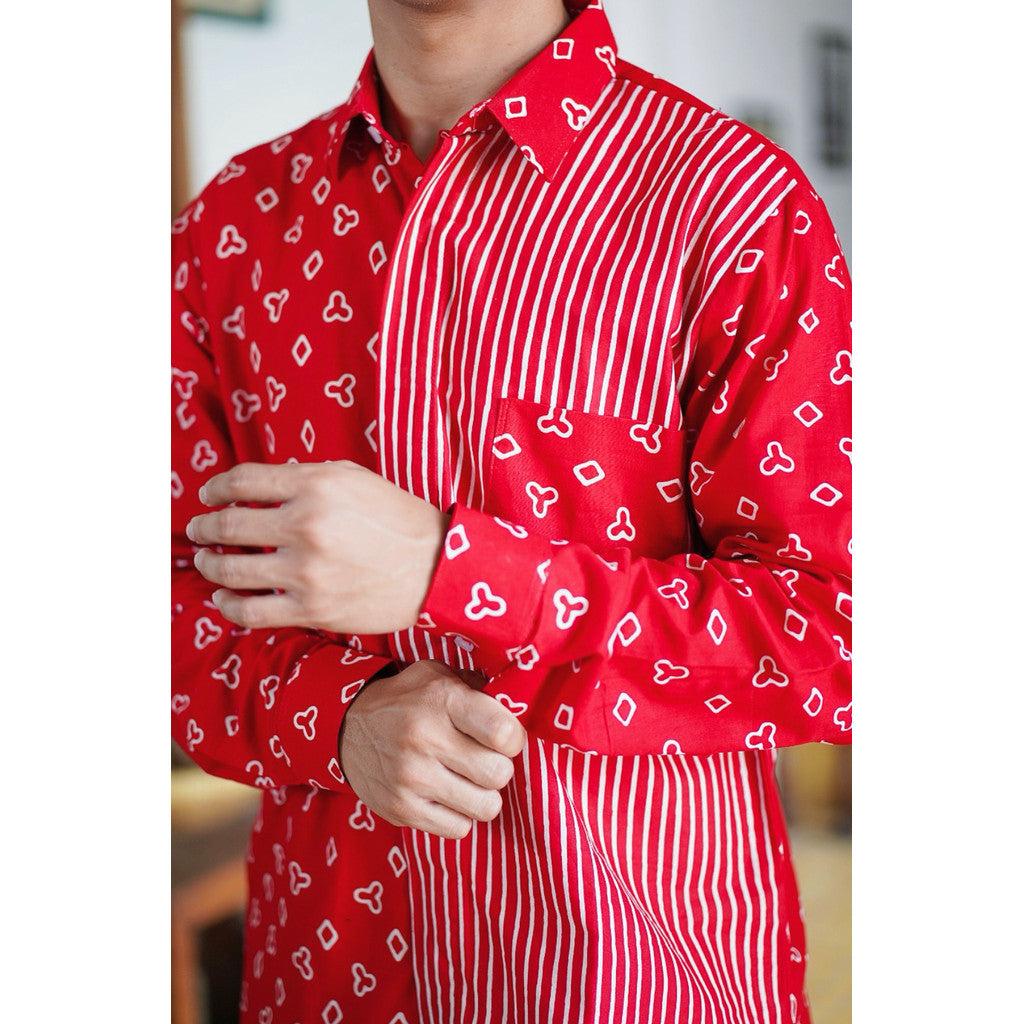 Ravaya | Kemeja Batik Pria Lengan Panjang | Sorai