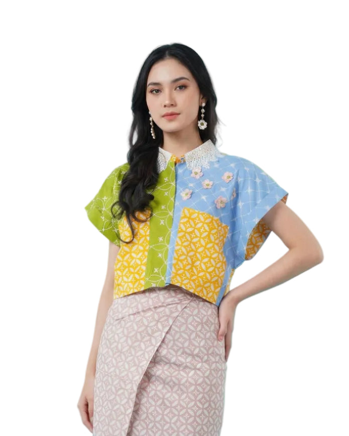 Arumi, Sines & Vira | Set Blouse dan Celana Kulot Batik Wanita | Pijar