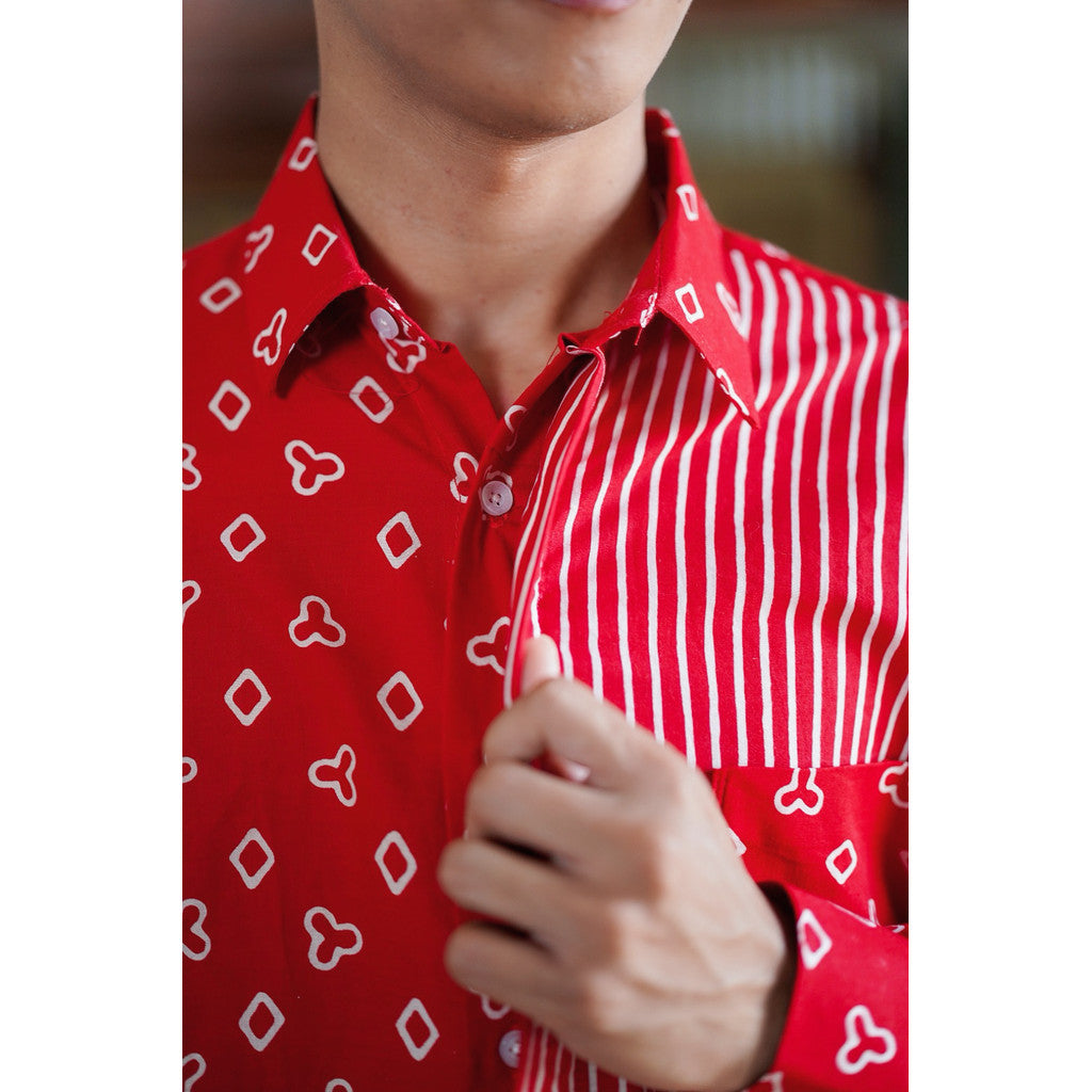 Ravaya | Kemeja Batik Pria Lengan Panjang | Sorai