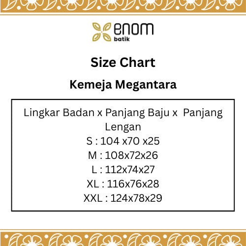 Megantara | Kemeja Batik Pria Lengan Pendek | Rona Bumi