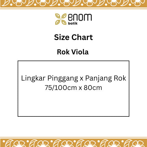 Viola | Rok Batik Wanita A-Line | Onyx