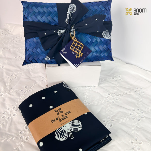 Batik ENOM - Gaung Seraya / Premium Hampers Lebaran Batik Anyaman Clucth Scarf Bross Janggan