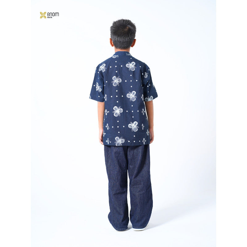 Batik ENOM - GAUNG SERAYA Zayyan / Kids Serries  -  Kemeja Busana Anak Laki Laki Batik Cap Bahan Katun Hari Raya & Lebaran