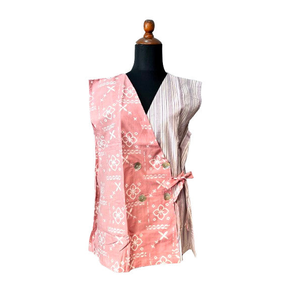 Batik ENOM - Outer Jena - Sheila - Batik Cap Bahan Katun - Outer Batik - Batik Wanita Modern - Patchwork Menawan Series